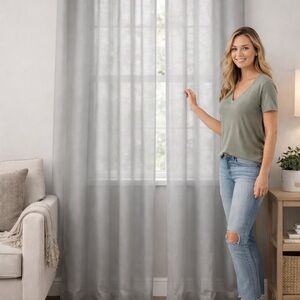 Lisette Light Filtering Grommet Curtain Panels  – Bundle of 4 – New in Package